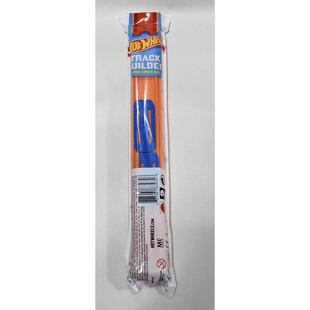 🔥Hot Wheels Track Builder Unlimited 90cm/3FT+ Straight Track Pack, Orange,‎ New